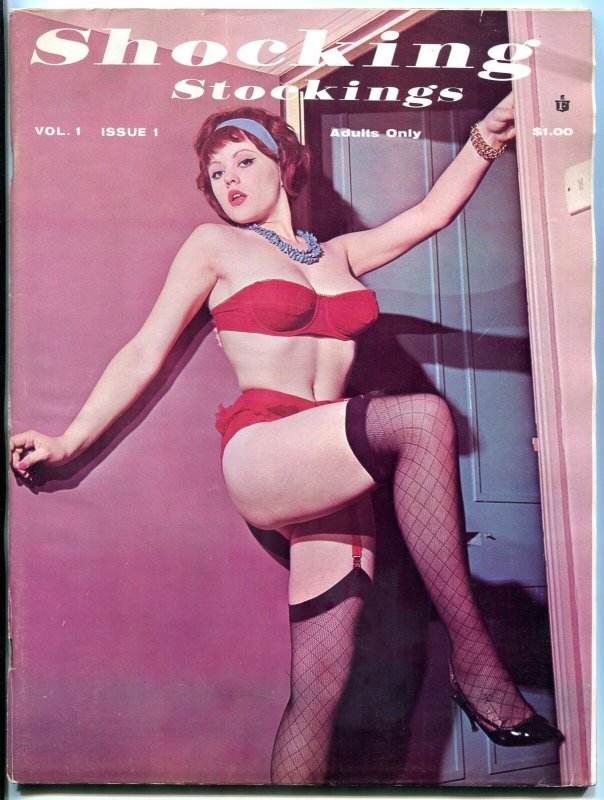 Shocking Stockings Magazine #1 1963- Wild cheesecake- rare- Bettie Page ads