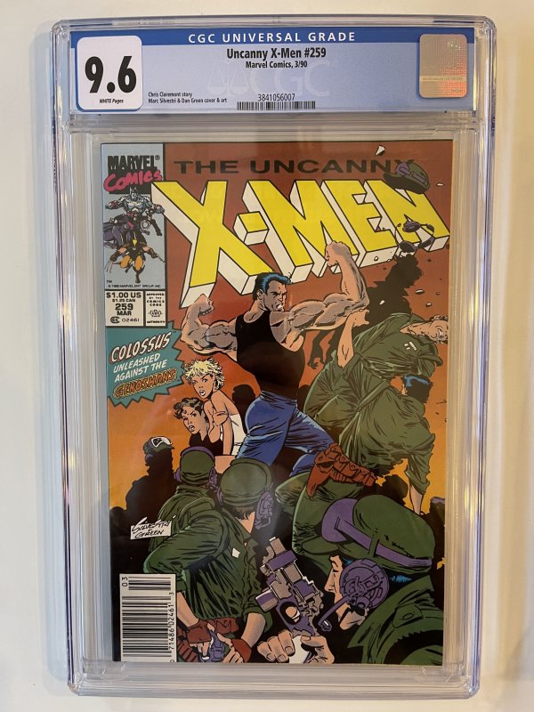 Uncanny X-Men #259 CGC 9.6 - Newsstand - Marvel  1990