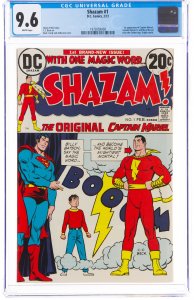 Shazam! #1 (DC, 1973) CGC Graded 9.6 Captain Marvel, Captain Marvel Jr., and ...