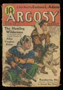 ARGOSY OCT 17 1936-L RON HUBBARD-ROBERT E HOWARD-PULP-fair/good FR/G 