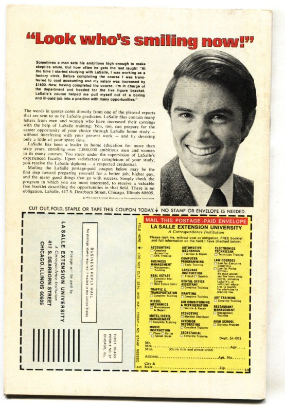 Frankenstein #11 1973- Marvel Horror- comic book VF-