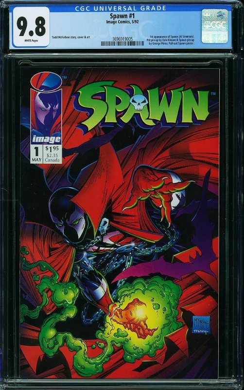 SPAWN #1 CGC 9.8 NM/MT (1992)