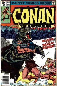 Conan the Barbarian #110  Newsstand Marvel  FN