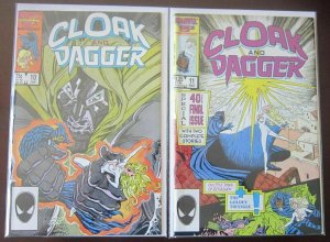Cloak and Dagger 2nd series near set #1-11 10 different 8.5 VF+ (1985)