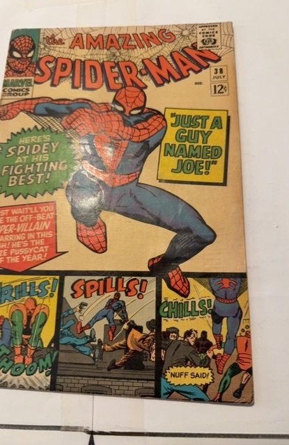 The Amazing Spider-Man #38 (1966) Last ditko/2nf Mary Jane see descrip