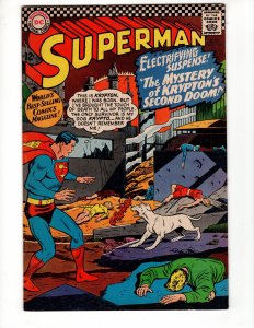 Superman #189 (1966) THE MYSTERY OF KRYPTON'S SECOND DOOM! / ID#351