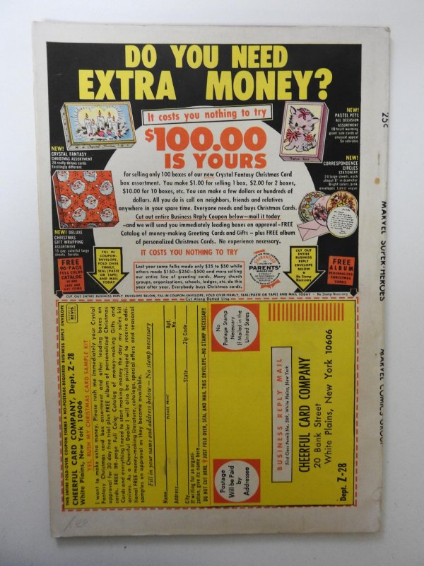 Marvel Super-Heroes #31 (1971) VG+ Condition!