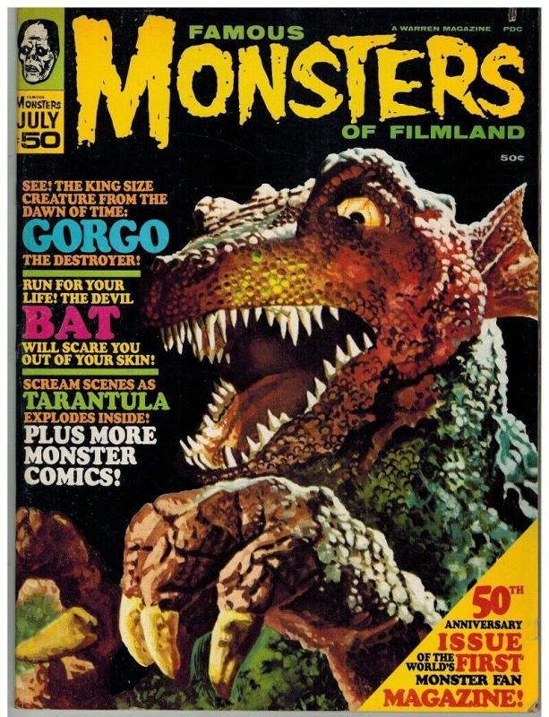 FAMOUS MONSTERS 50 VG+ July 1968 Barbarella, Gorgo