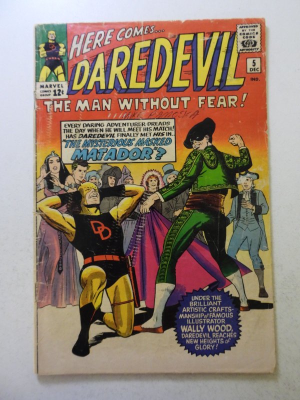 Daredevil #5 (1964) 1st appearance of The Matador GD condition see description