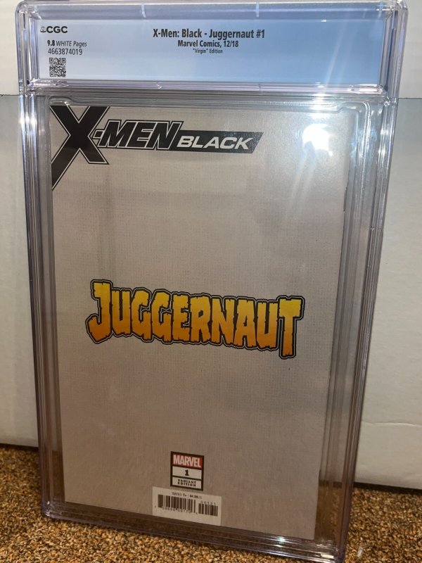 X-Men Black Juggernaut 1 (2018) Virgin 1:100 J Scott Campbell Variant, CGC 9.8