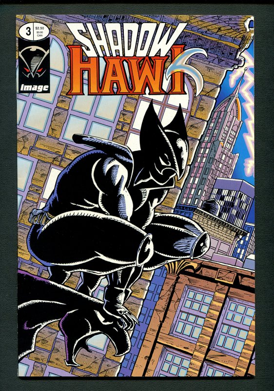 Shadowhawk #3 ( 9.2 NM- ) Glow in Dark Variant Cover /  December 1992