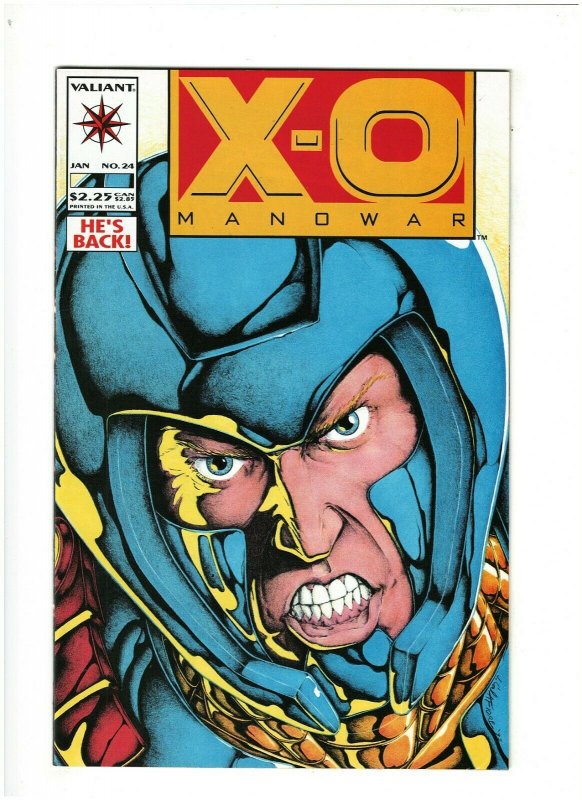 X-O Manowar #24 VF+ 8.5 Valiant Comics 1994 Aric Returns