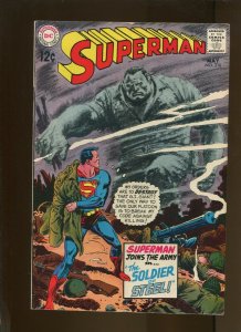 SUPERMAN #216  (6.0) THE SOLDIER OF STEEL