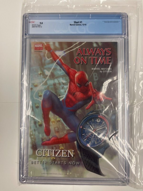 Shuri # 1 CGC Graded 9.8 Marvel Comic Book 2018 Black Panther JH7