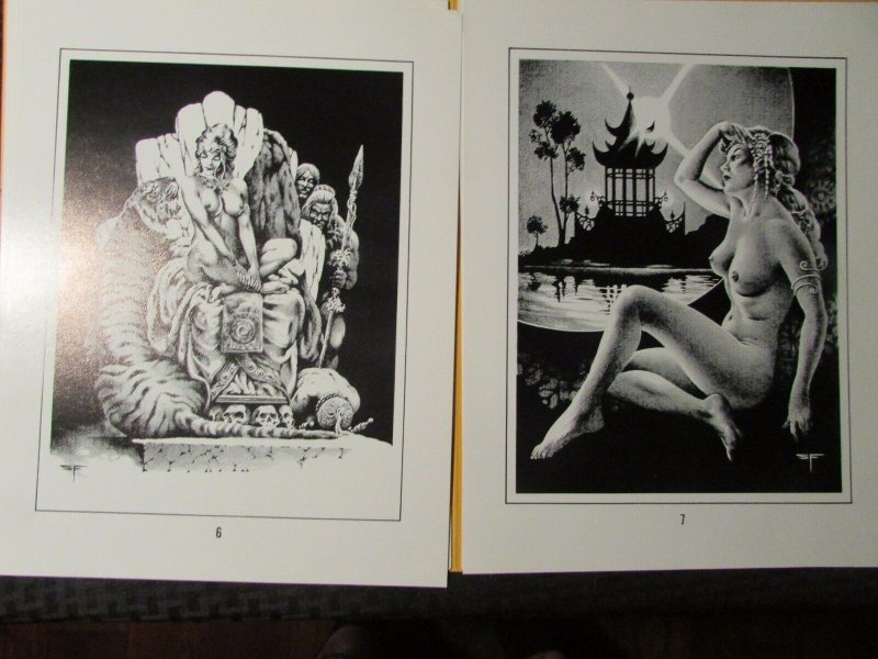 1976 FANTASTIC NUDES Portfolio by Stephen E. Fabian Complete 10 NM Plates in FVF