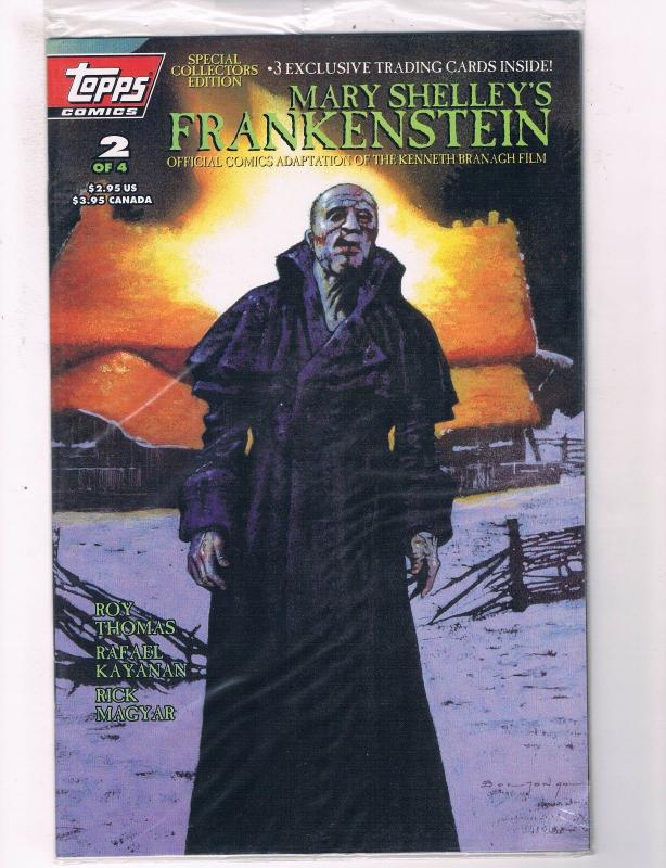 Mary Shelley's Frankenstein #2 VF/NM Topps Comic Books Sealed In Bag W Cards SW7