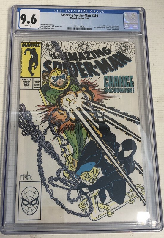 Amazing Spider-Man (1988) # 298 (CGC 9.6) 1st McFarlane Art | 1st Eddie Brock