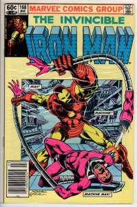 Iron Man #168 Newsstand Edition (1983) 7.0 FN/VF
