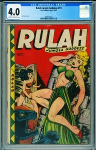 Rulah Jungle Goddess #19 CGC 4.0 1948-GOOD GIRL ART- 2039517010