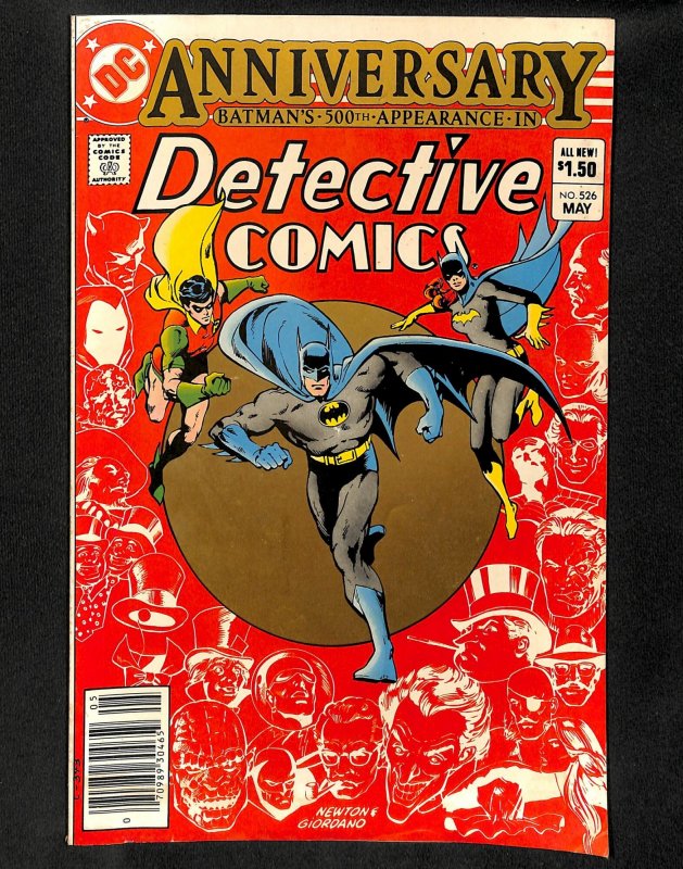 Detective Comics (1937) #526 Batman 500th Appearance and Anniversary Issue!