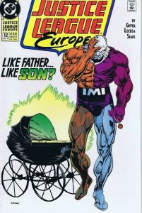 Justice League Europe #12 ORIGINAL Vintage 1990 DC Comics 