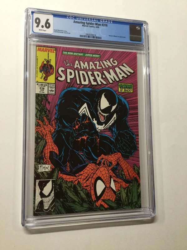 Amazing Spider-man 316 Cgc 9.6 White Pages 1st Venom Cover Marvel