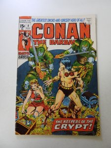 Conan the Barbarian #8 (1971) VG+ condition bottom staple detached from cover