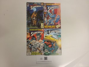 4 DC Comics #136 Superman 2999 + #6 78 Superman + #22 Man of Steel 8 TJ27