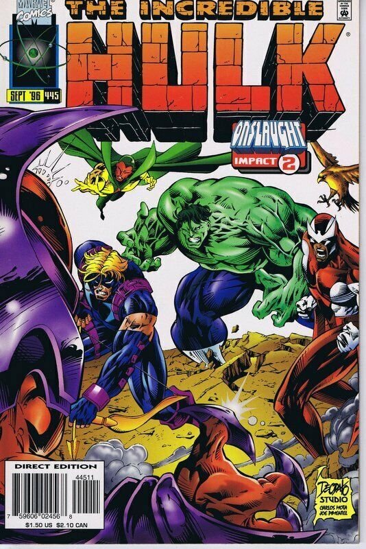 Incredible Hulk #445 ORIGINAL Vintage 1996 Marvel Comics Avengers X Men