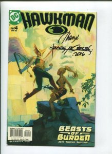 HAWKMAN #4 (9.2) RAGS MORALES SIGNED! 2002
