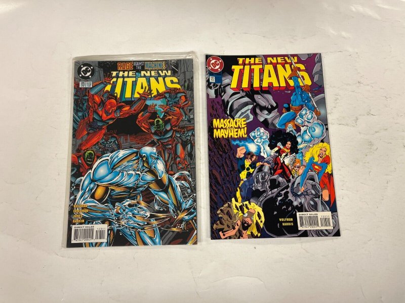 3 New Titans DC Comics books #121 122 123 Wolfman 76 JW29