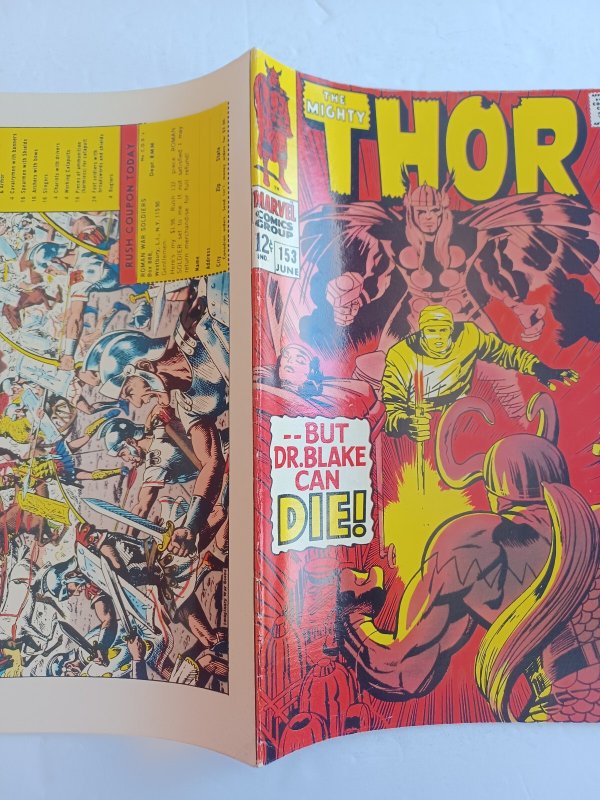 Mighty Thor #153 - Loki - Sif - Kirby - 1968 - VF