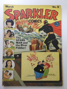 Sparkler Comics #8 (1942) Awesome VG+ Condition!
