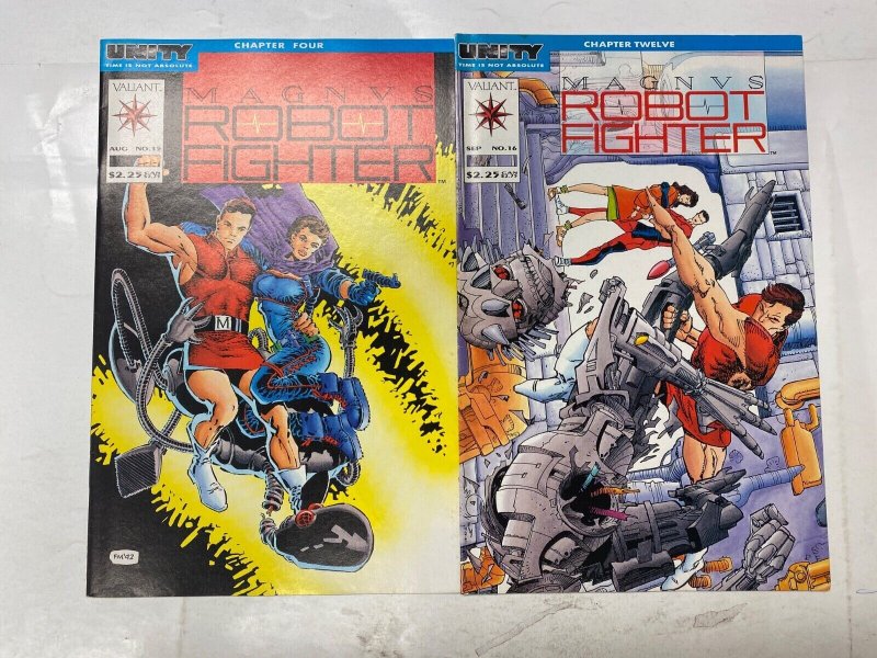 4 Magnus Robot Fighter VALIANT comic books #15 16 19 20 21 KM31