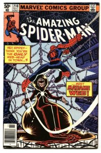 AMAZING SPIDER-MAN #210 comic book-1980-MARVEL First Madame Web VF+