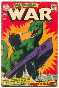 Star Spangled War Stories#137 1968 DINOSAUR issue G+