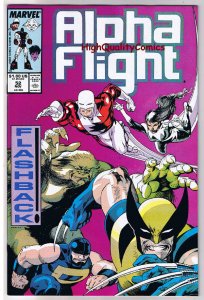 ALPHA FLIGHT #52, NM, Wolverine, Jim Lee, Portacio, 1983, more AF in store