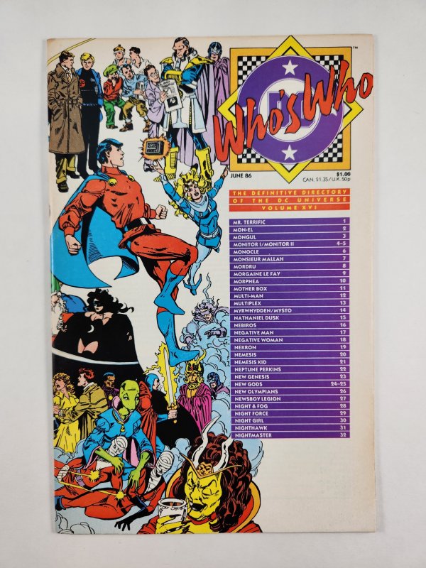 Who's Who The Definitive Directory of the DC Universe (1985) #16