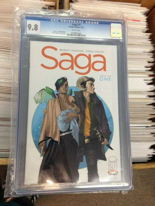 Saga 1 1st Print CGC 9.8 Universal