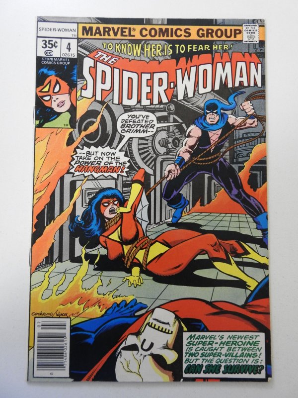 Spider-Woman #4 (1978) VG+ Condition 1 in spine split