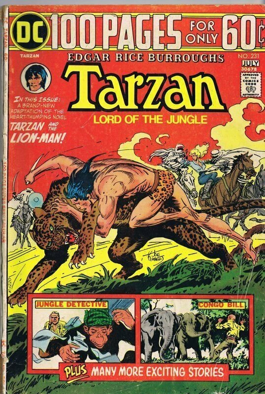 Tarzan #231 ORIGINAL Vintage 1974 DC Comics 100 Page Giant 