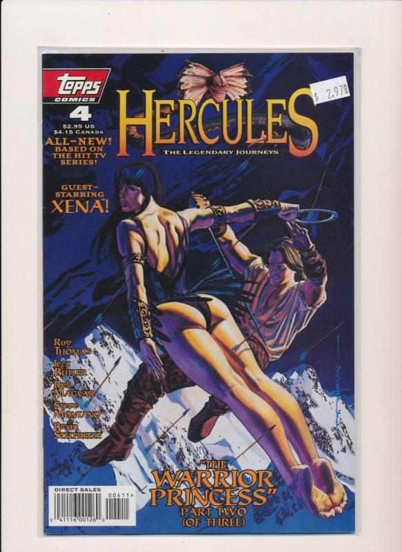 Topps Comics HERCULES guest starring XENA #4  VERY FINE/NEAR MINT (HX900) 