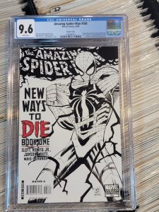 CGC 9.6 Amazing Spider-man #568 John Romita Jr Sketch Cover Variant 2008 1:50