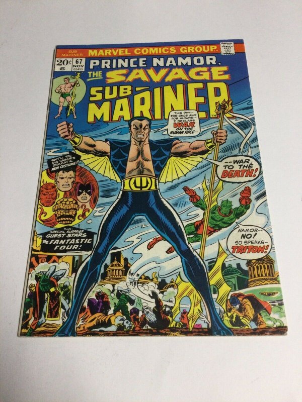 Submariner 67 Vg/Fn Very Good/Fine 5.0 Marvel Comics 