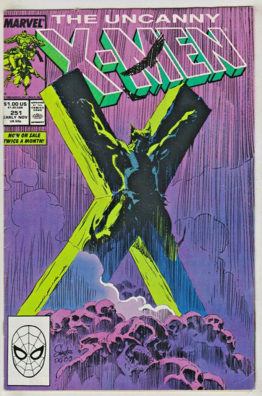 UNCANNY X-MEN#251 VF 1989 MARVEL COMICS