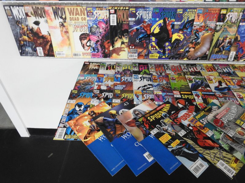 Huge Lot 190+ Comics W/ Spider-Man, Hulk, Wolverine, Daredevil+ Avg VF- Cond!!