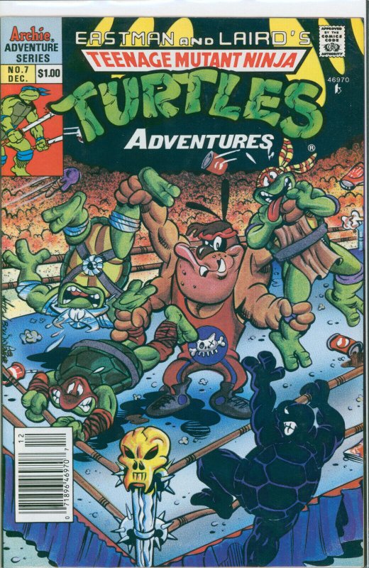 Teenage Mutant Ninja Turtles Adventures #7 Archie 1989 VF+