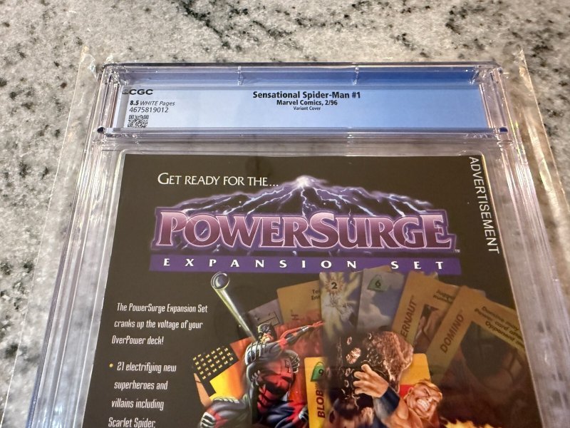 The Sensational Spider-Man # 1 CGC Graded 8.5 Marvel Comic Book Variant JH23