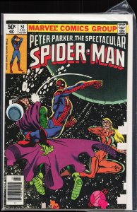 The Spectacular Spider-Man #51 Newsstand Edition (1981) Spider-Man