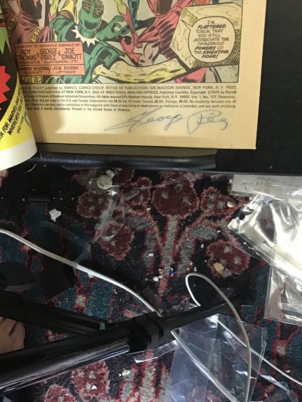 Fantastic Four #177 (1978) signed certified George Perez! High-grade! VF/NM Wow!